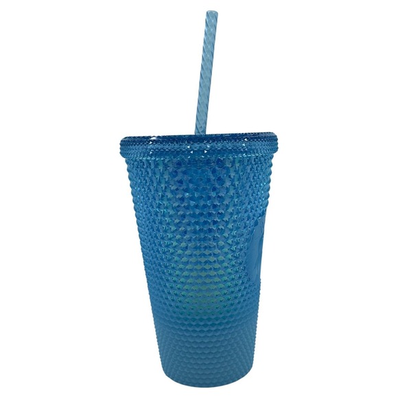 Starbucks NWT Frozen Glacier Blue Ice Ombre Studded Tumbler 16 fl oz Grande Cup - Picture 3 of 3